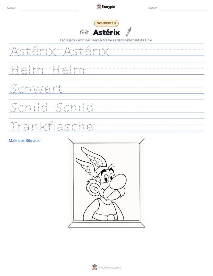 Schreibübung