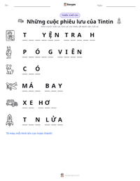 Xem trước tài liệu in sẵn Những cuộc phiêu lưu của Tintin