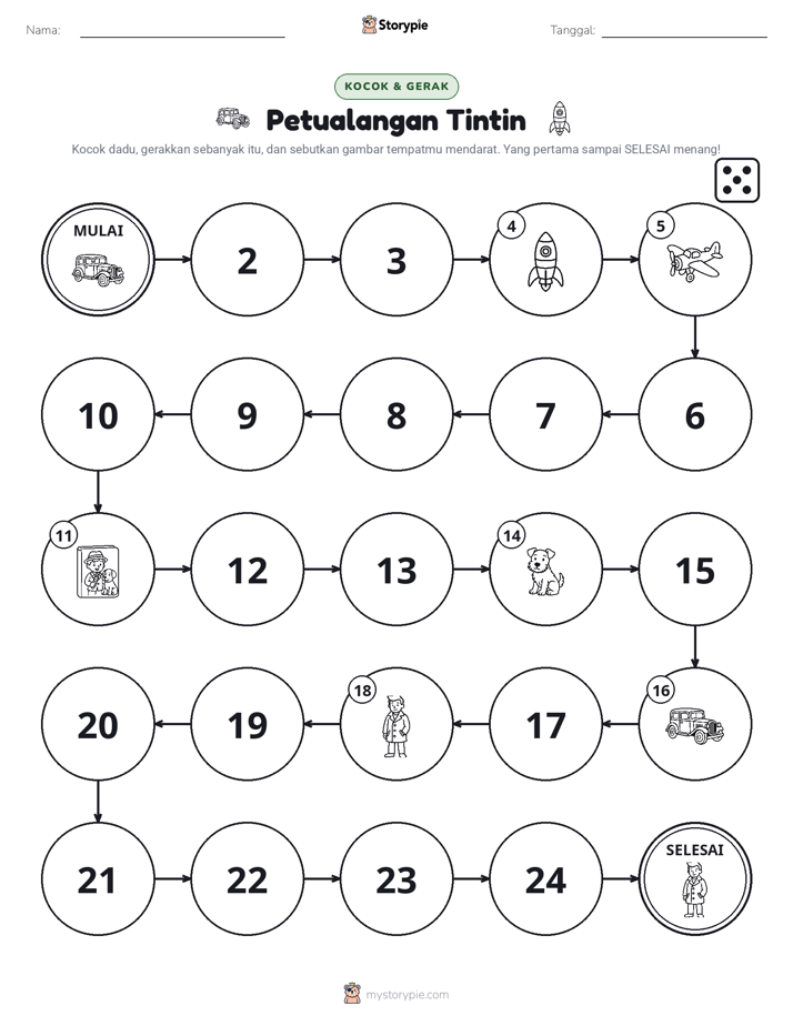 Permainan Gulung & Pindah