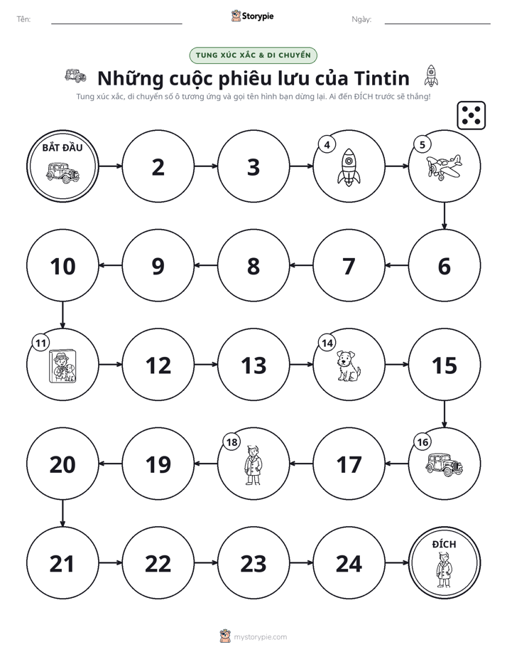 Trò Chơi Cuộn & Di Chuyển