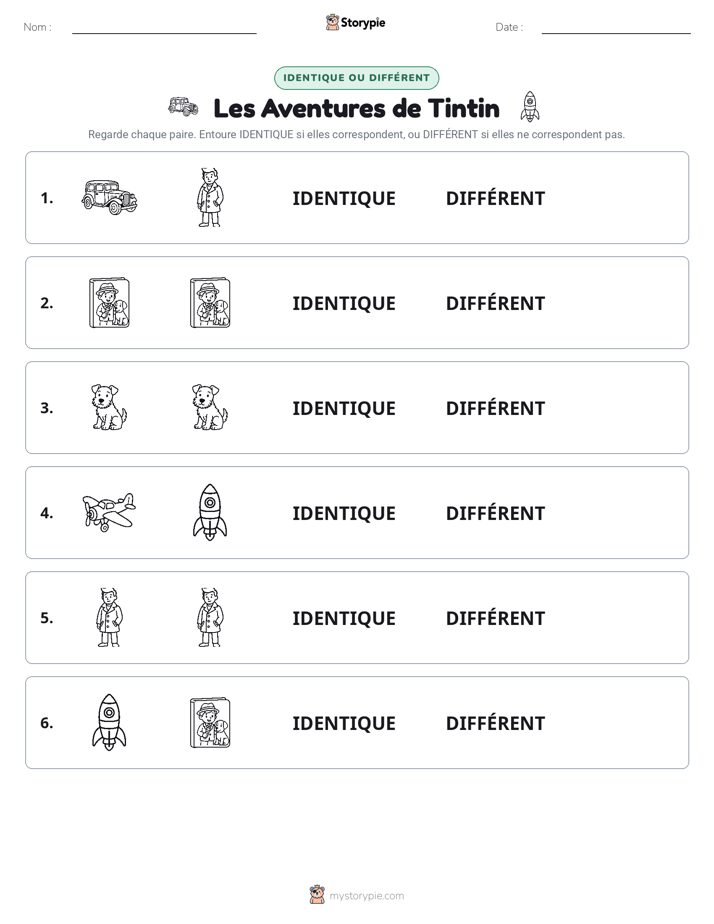 Identique ou Différent