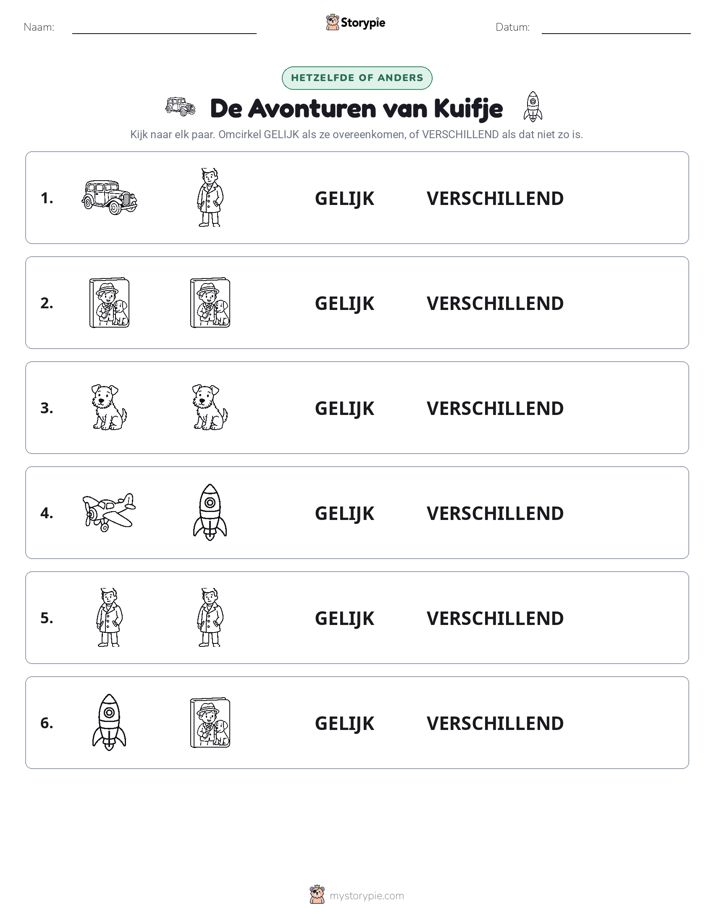 Zelfde of Verschillend