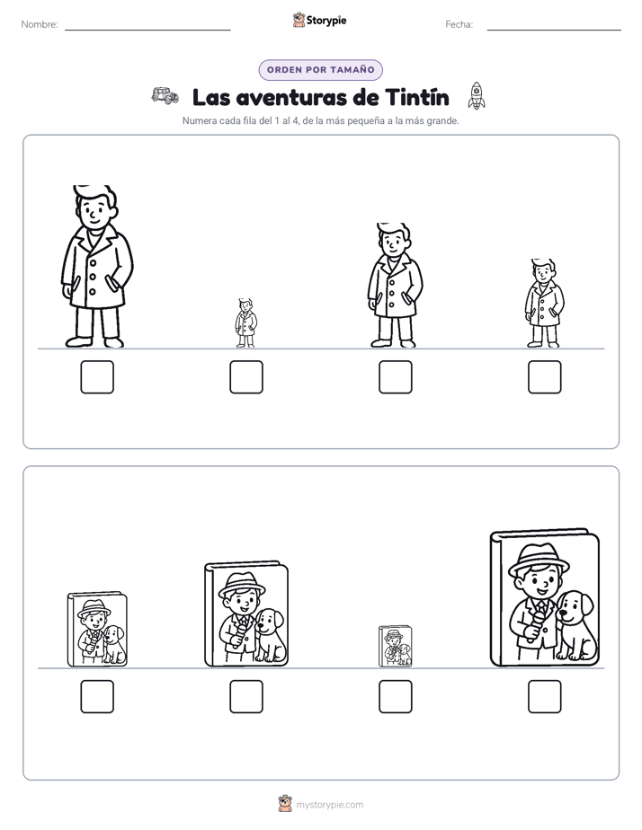 Orden de Tamaños