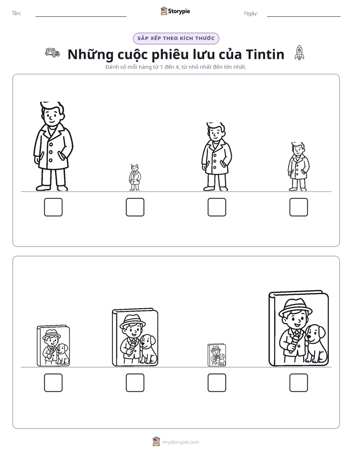 Thứ Tự Kích Thước