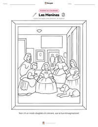 Anteprima della scheda stampabile di Las Meninas