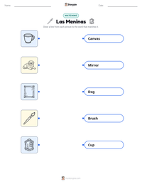 Las Meninas printable worksheet preview