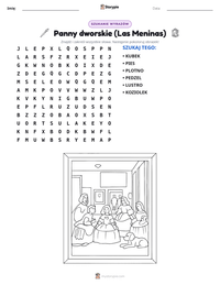 Podgląd drukowalnego arkusza ćwiczeń Panny dworskie (Las Meninas)
