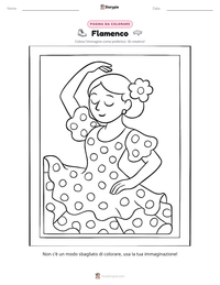 Anteprima della scheda stampabile di Flamenco