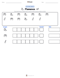 Flamenco printable worksheet preview