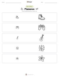 Flamenco printable worksheet preview