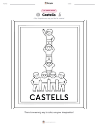 Castells printable worksheet preview