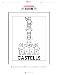 Aperçu de la feuille de travail imprimable Castells