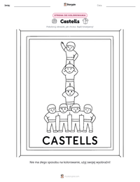 Podgląd drukowalnego arkusza ćwiczeń Castells