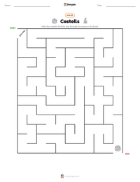 Castells printable worksheet preview