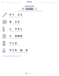 Castells printable worksheet preview