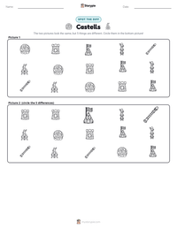 Castells printable worksheet preview