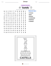 Aperçu de la feuille de travail imprimable Castells