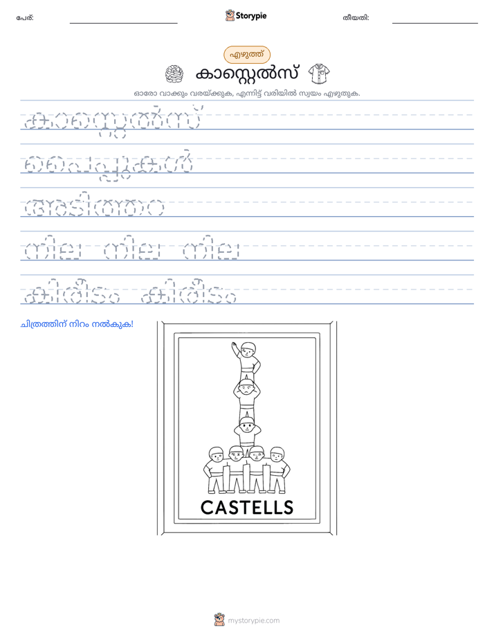 എഴുത്ത് പരിശീലനം