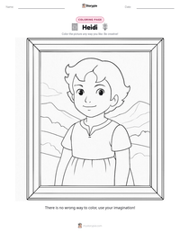 Heidi printable worksheet preview