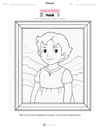 Anteprima della scheda stampabile di Heidi