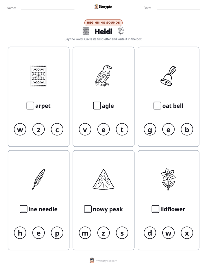 Beginning Sounds