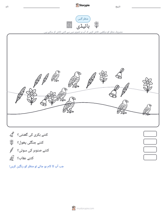 گنتی کا منظر