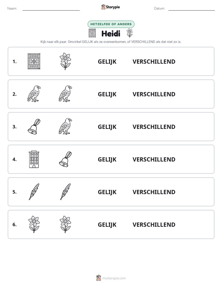 Zelfde of Verschillend