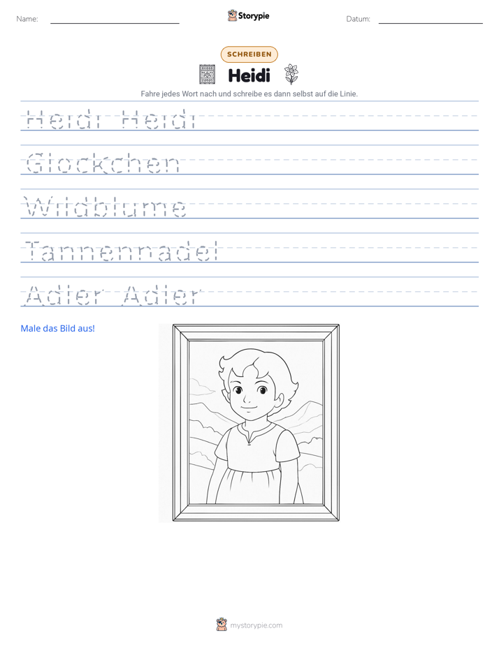 Schreibübung