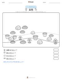 盆栽 の印刷可能ワークシートプレビュー