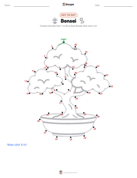 Bonsai printable worksheet preview