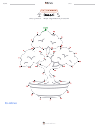 Anteprima della scheda stampabile di Bonsai