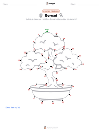 Bonsai afdrukbare werkblad voorbeeld