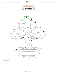 Bonsai yazdırılabilir çalışma sayfası önizlemesi