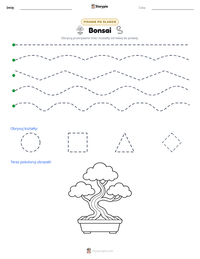 Podgląd drukowalnego arkusza ćwiczeń Bonsai