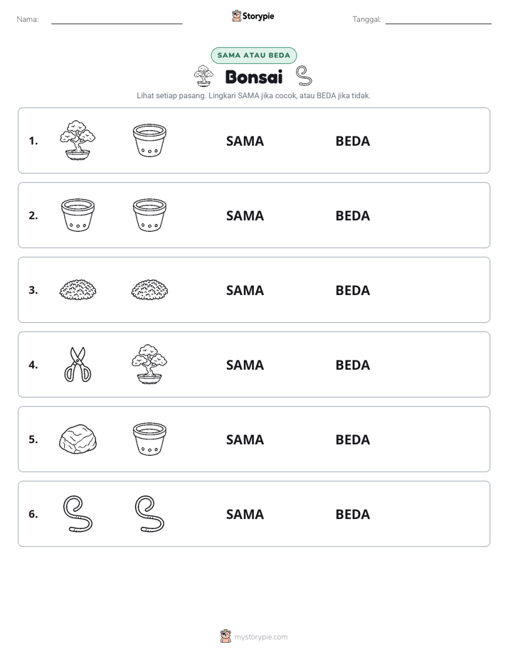 Sama atau Berbeda