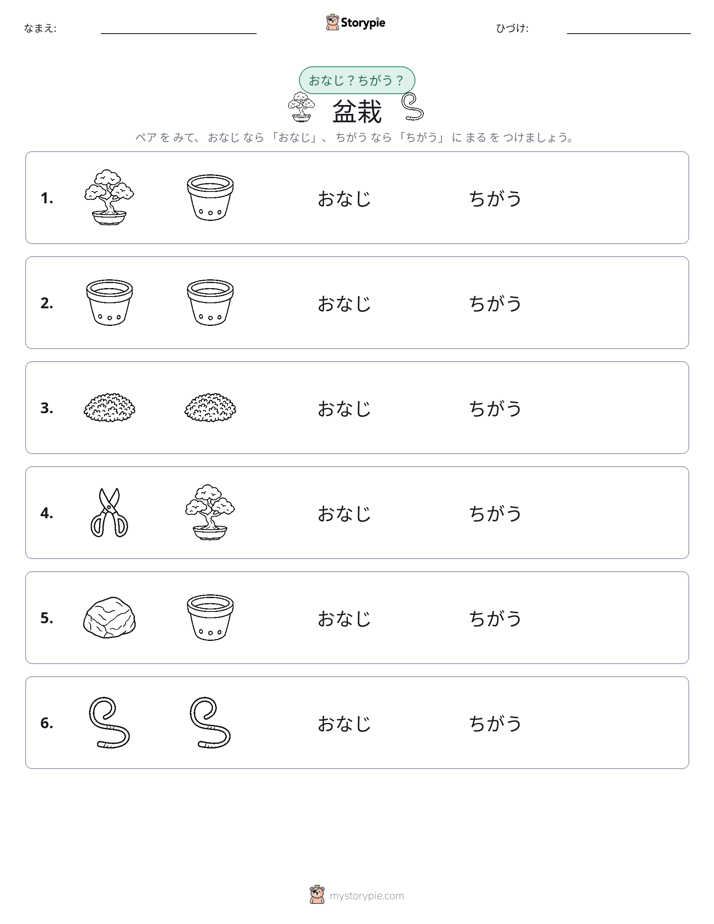 同じか違うか