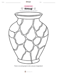 Kintsugi printable worksheet preview