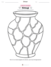 Anteprima della scheda stampabile di Kintsugi