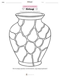 Podgląd drukowalnego arkusza ćwiczeń Kintsugi