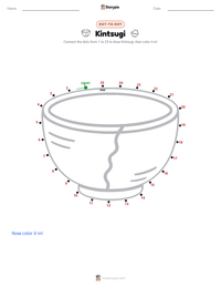 Kintsugi printable worksheet preview