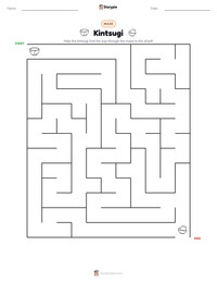Kintsugi printable worksheet preview