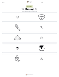 Kintsugi printable worksheet preview