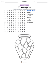 Podgląd drukowalnego arkusza ćwiczeń Kintsugi