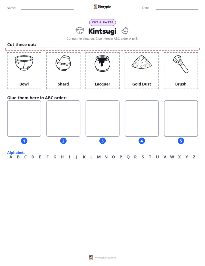 Cut & Paste Alphabet