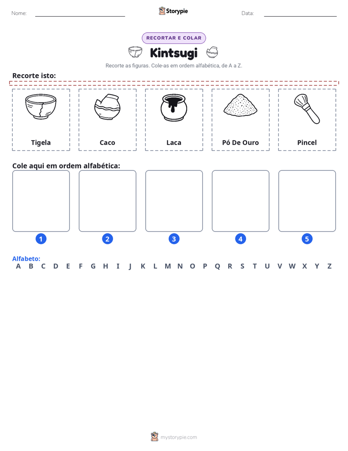 Recortar & Colar Alfabeto
