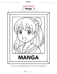 Anteprima della scheda stampabile di Manga