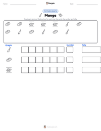 Manga printable worksheet preview