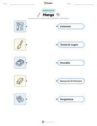 Anteprima della scheda stampabile di Manga