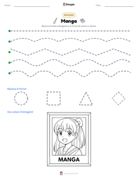 Anteprima della scheda stampabile di Manga