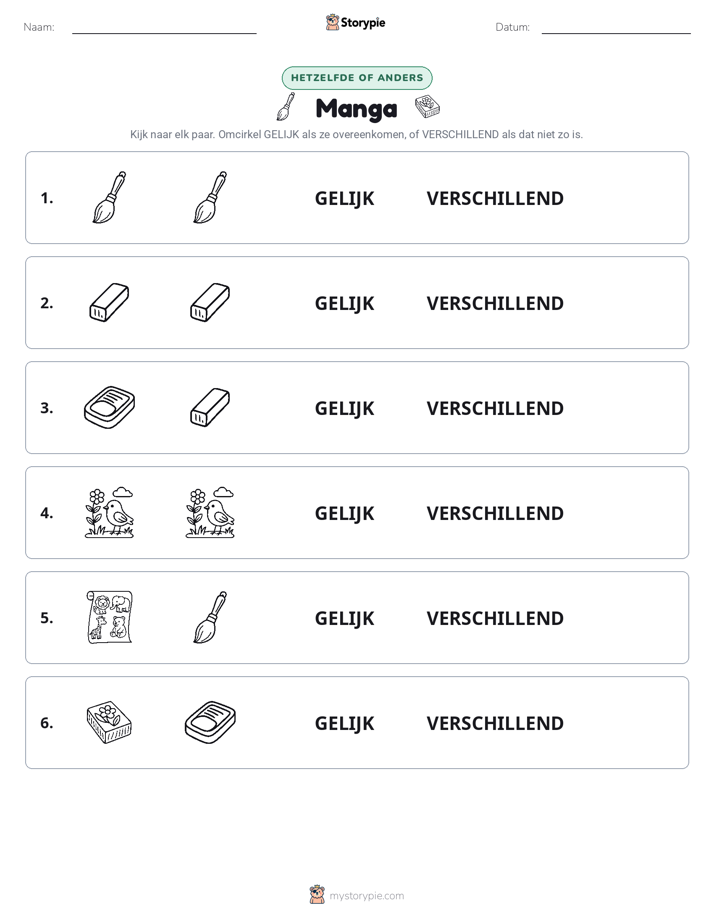 Zelfde of Verschillend